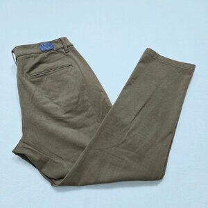 Mugsy Jeans Chino‎ Pants Mens Olives Size 34X29 Flat Front Straight Stretch